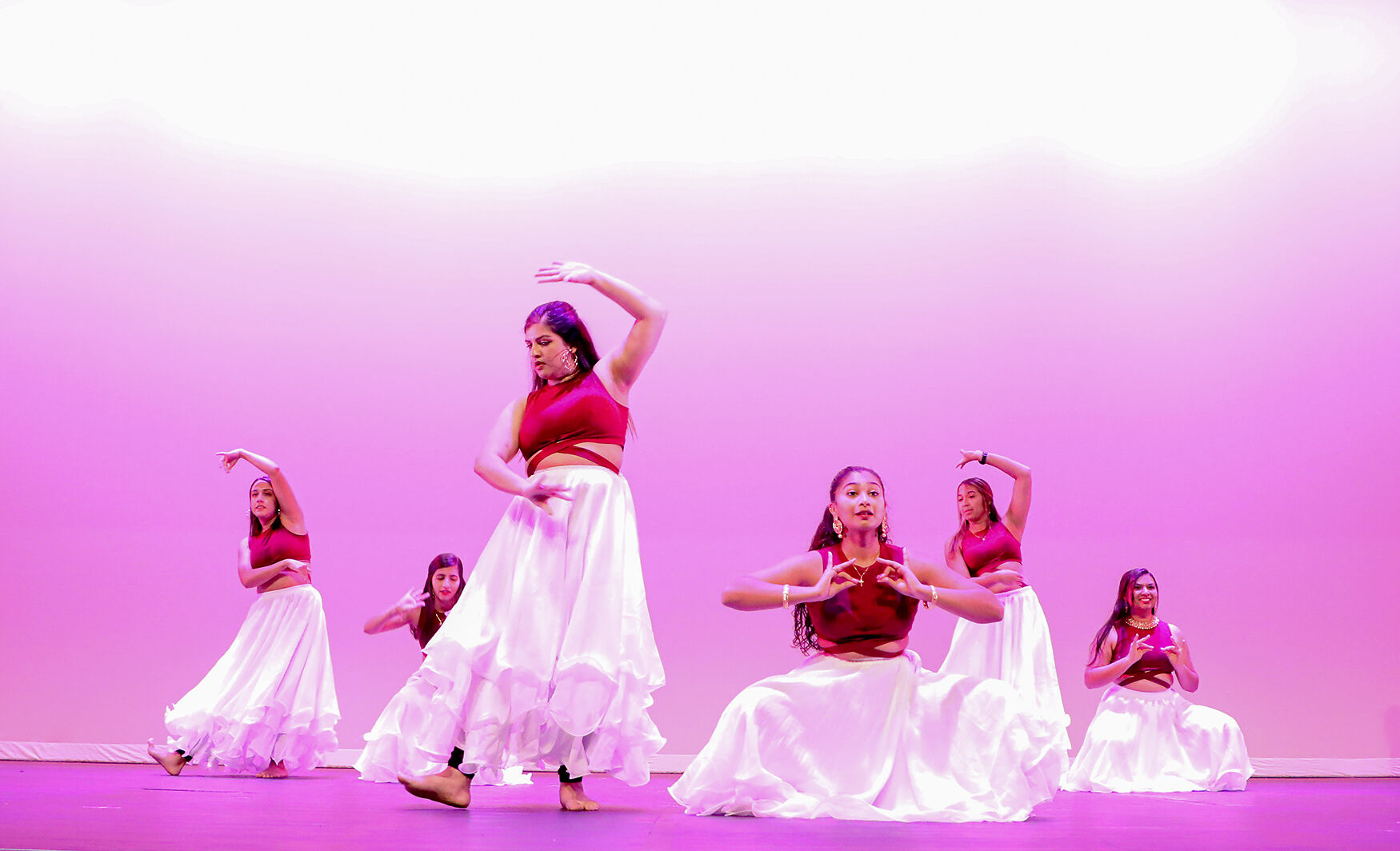 Student members of Mizzou Masti show off a Bollywood fusion dance